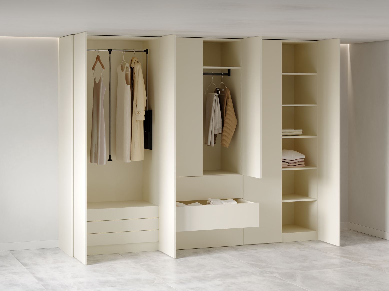 Boone closet open kledijkast met opties