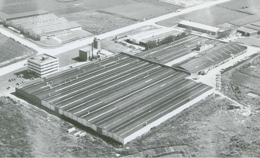 Fabrieksgebouw van Boone in de jaren 70